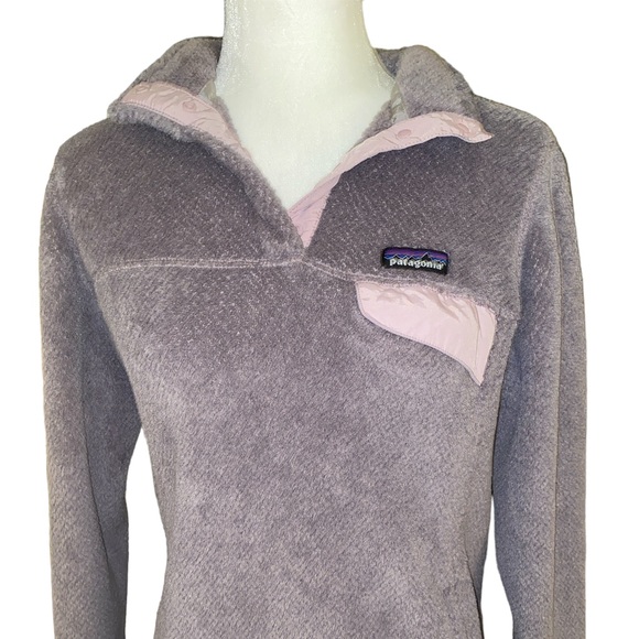 Patagonia Re-Tool Snap-T Lilac Fleece Pullover Fleece Jacket - L - Picture 4 of 15